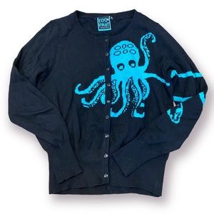 Too Fast Brand Octopus Cardigan (Sz medium)